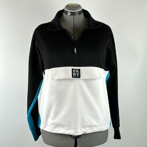 DKNY™️ Women's Size L Halfzip Pullover Sweatshirt